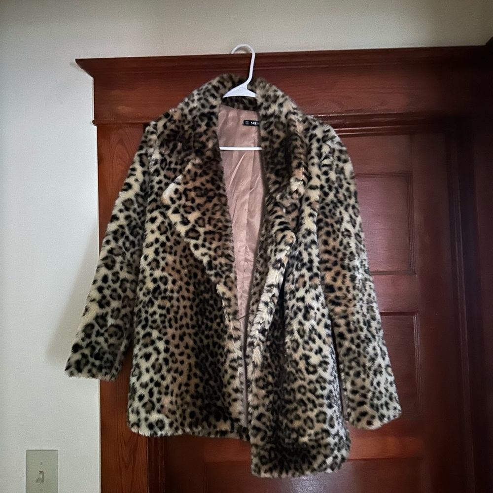 Leopard Faux Fur Coat